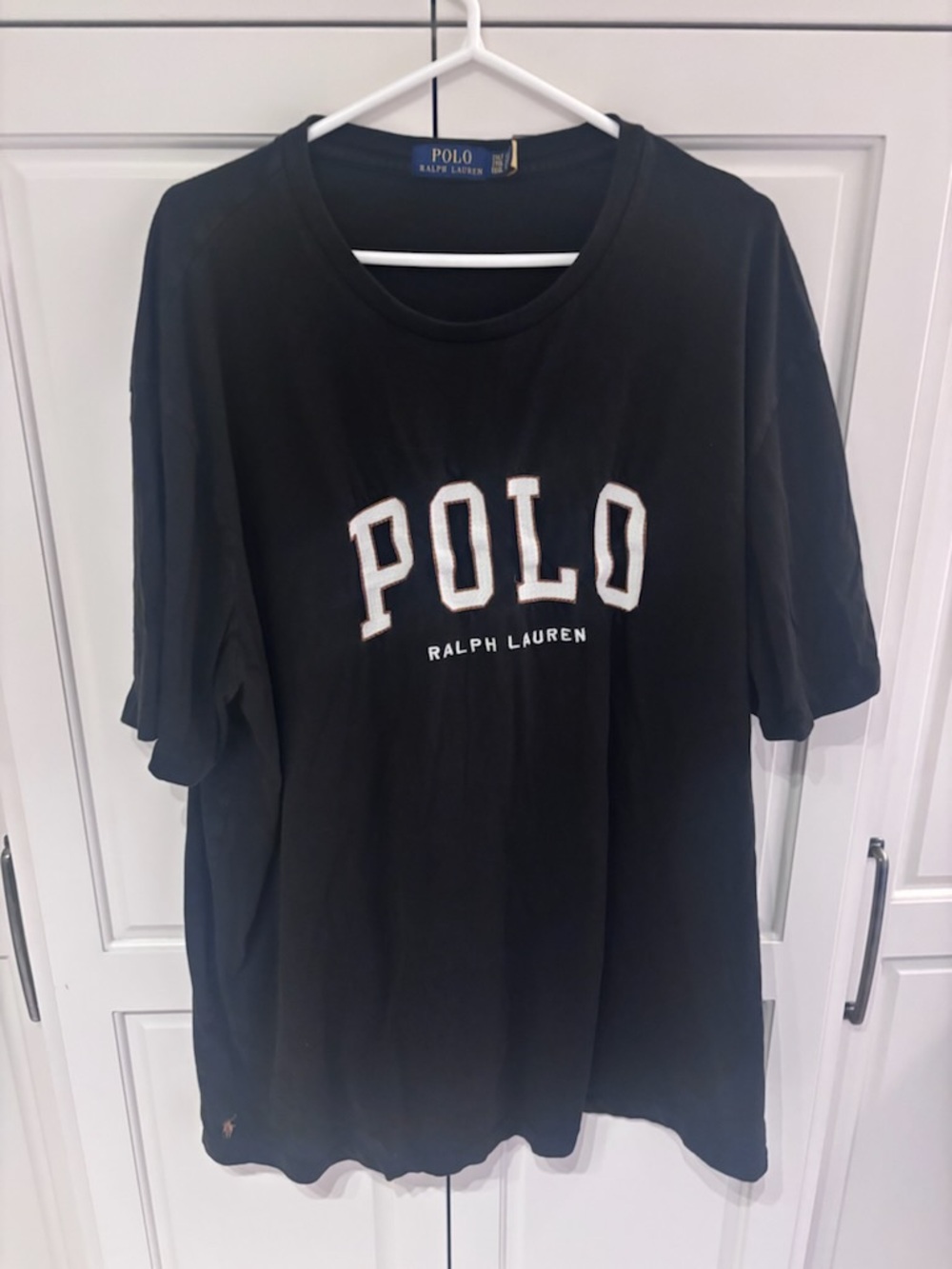 Polo by Ralph Lauren Black Short-Sleeve Logo Tee 2xlt